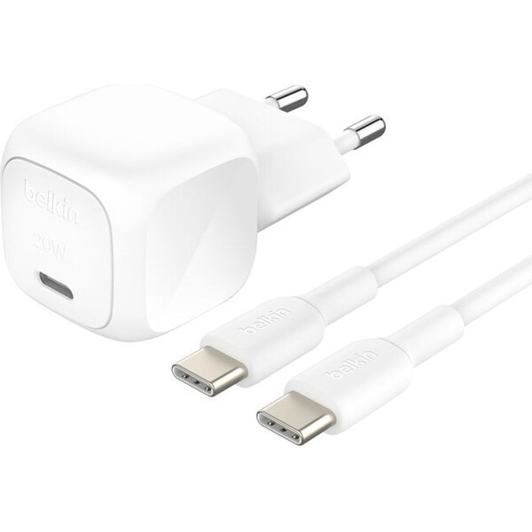 Belkin-BOOST-CHARGE-20W-USB-C-Power-Delivery-PPS-nabijecka-1m-USB-C-USB-C-kabel-bila