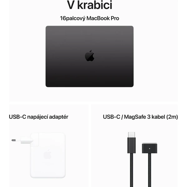 CTO Apple MacBook Pro 16" (2023) / INT KLV / černá / M3 Max 14xCPU / 30xGPU / 36GB / 1TB / 140W - Notebooky - Obrázek 44H8000G01