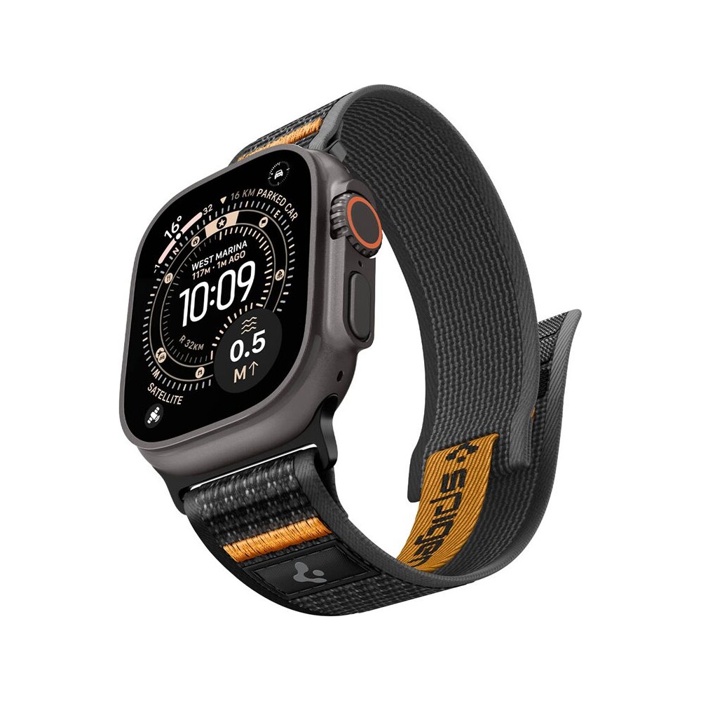 Spigen-Athlex-Air-2-Active-reminek-Apple-Watch-49-46-45-44mm-cerny-oranzovy