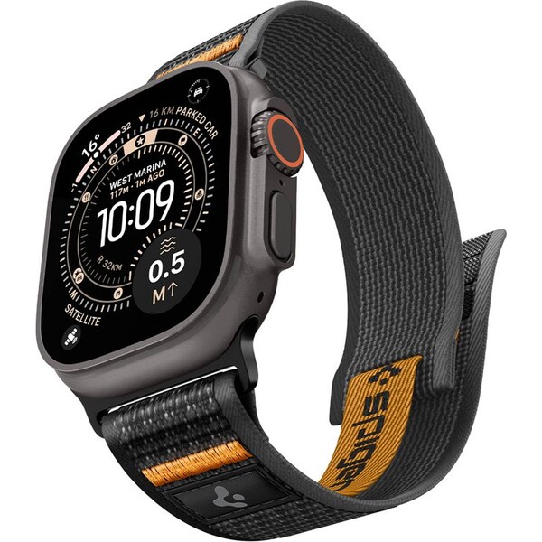 Spigen-Athlex-Air-2-Active-reminek-Apple-Watch-49-46-45-44mm-cerny-oranzovy