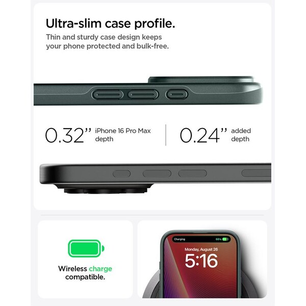 Spigen-Thin-Fit-MagSafe-kryt-iPhone-16-Pro-Max-abyss-green