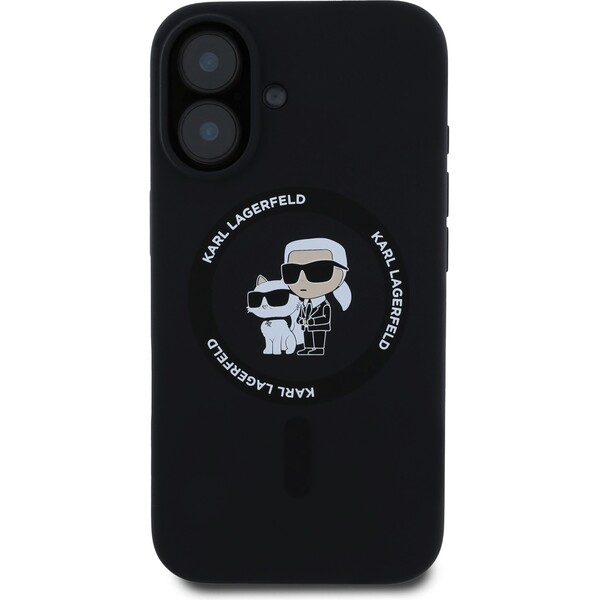 Karl-Lagerfeld-Liquid-Silicone-Karl-and-Choupette-MagSafe-kryt-iPhone-16-cerny