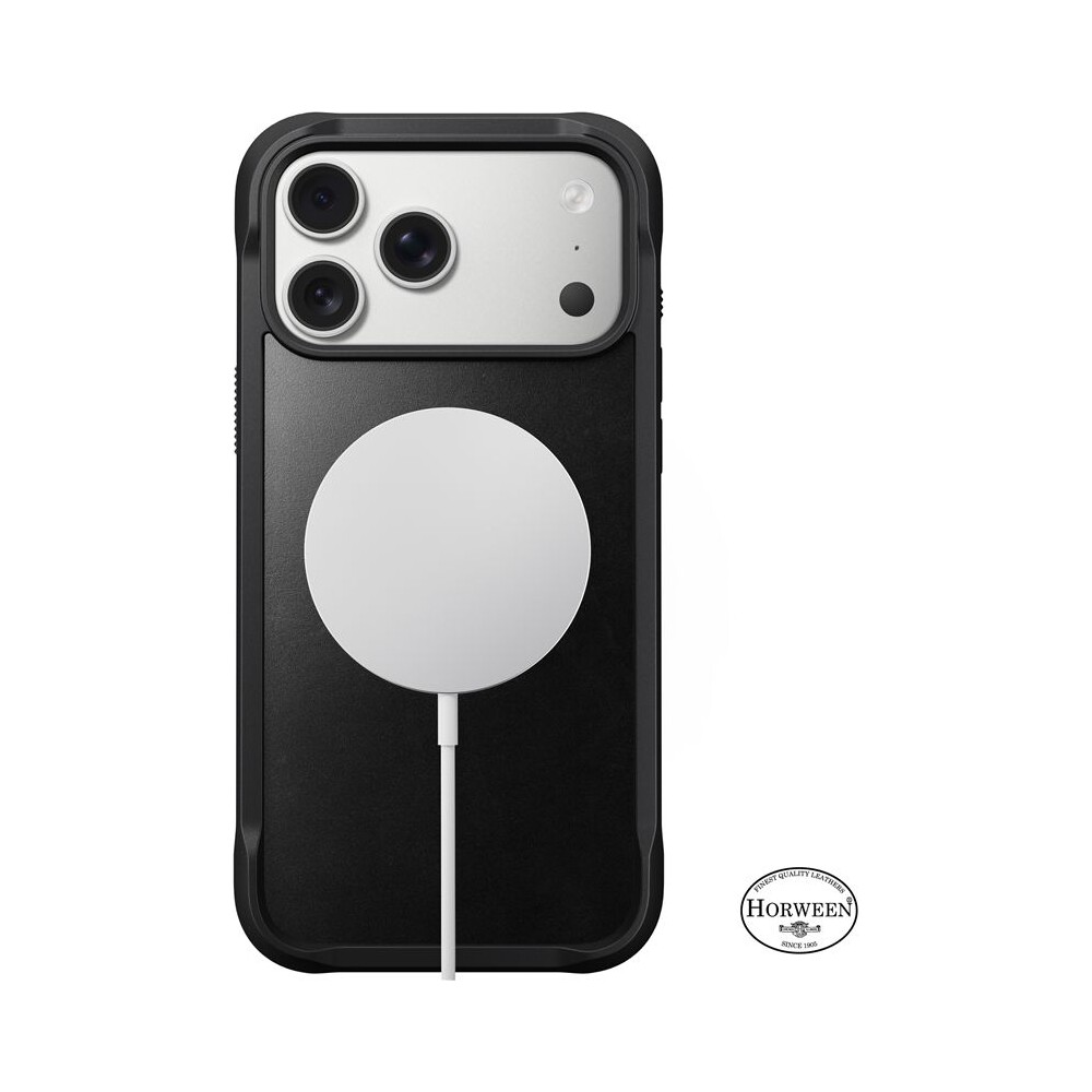 Nomad-Rugged-Leather-Case-Horween-MagSafe-kozeny-kryt-iPhone-17-Pro-Max-Black