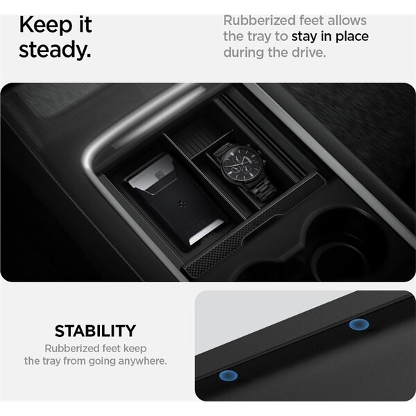 Spigen-Center-Console-Organizer-Tesla-Model-Y-3-cerny
