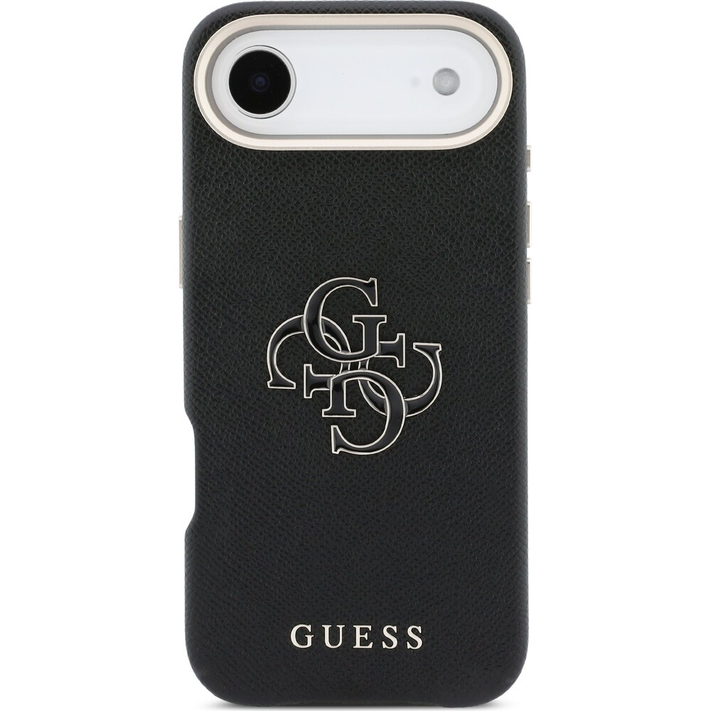Guess-PU-Resin-Logo-kryt-iPhone-Air-cerny