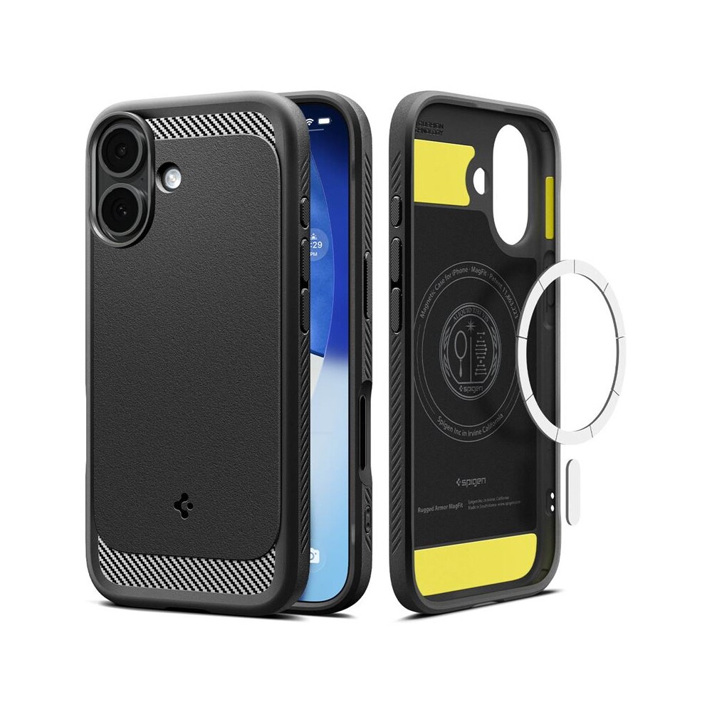 Spigen-Rugged-Armor-MagSafe-kryt-iPhone-17-matte-black