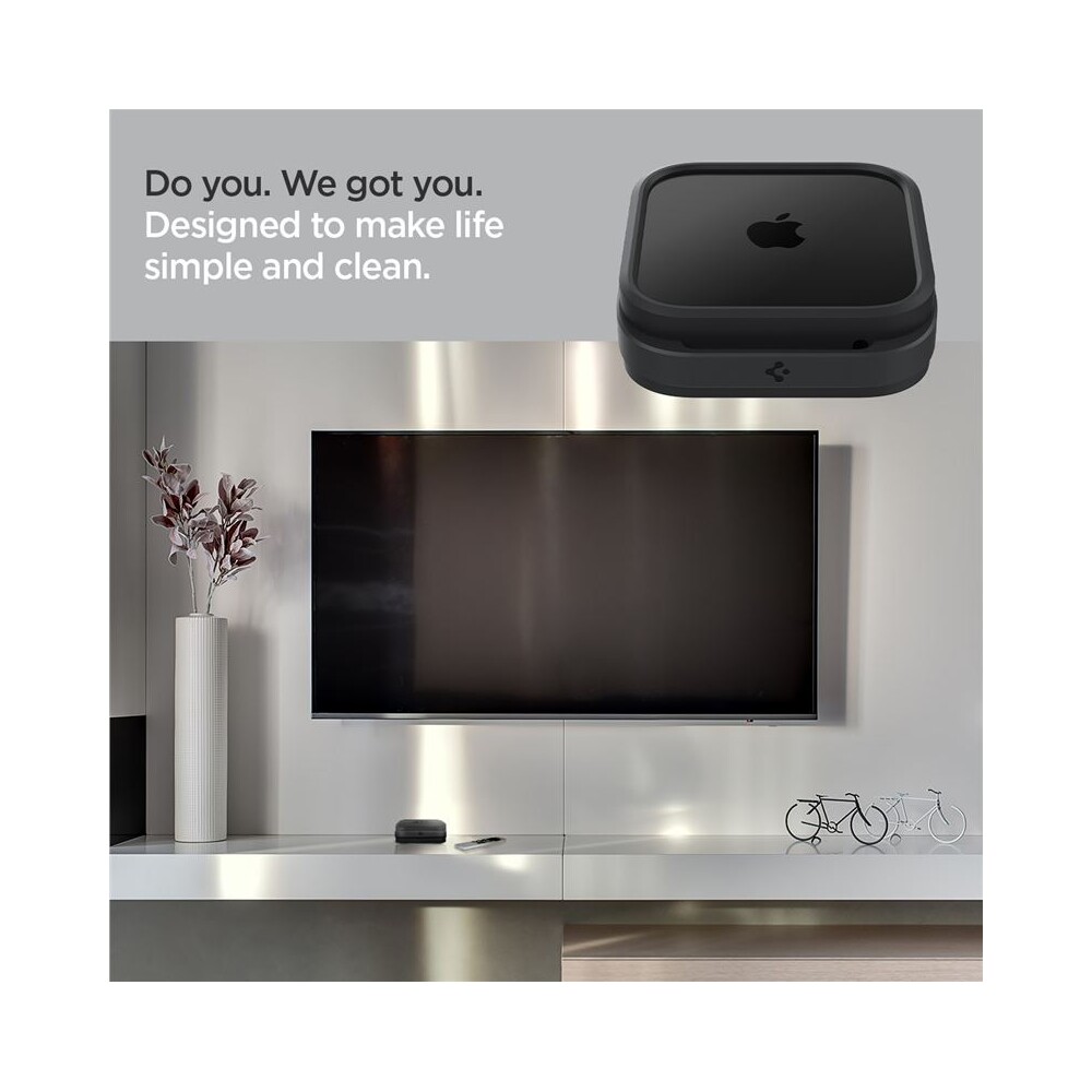 Spigen-Silicone-Fit-Mount-silikonovy-drzak-pro-Apple-TV-4K-3th-Gen-2022-cerny