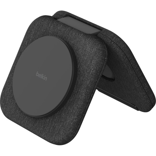 Belkin-BOOST-CHARGE-PRO-Qi2-15W-2v1-Bezdratova-MagSafe-cestovni-podlozka-pro-iPhone-Apple-Watch-Air