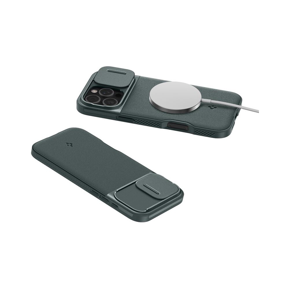 Spigen-Optik-Armor-MagSafe-kryt-iPhone-16-Pro-abyss-green