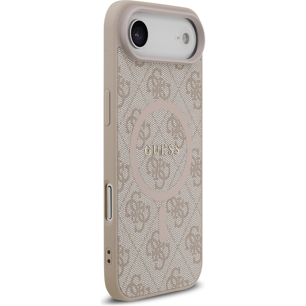 Guess-PU-Leather-4G-Colored-Ring-MagSafe-Zadni-Kryt-pro-iPhone-Air-ruzovy