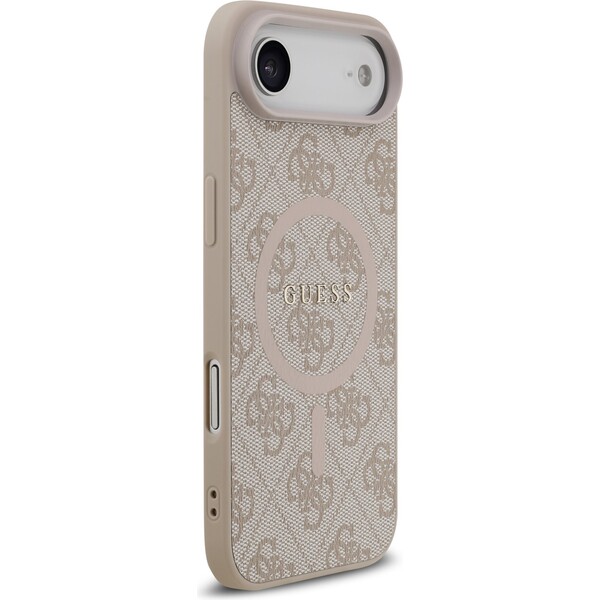 Guess-PU-Leather-4G-Colored-Ring-MagSafe-Zadni-Kryt-pro-iPhone-Air-ruzovy