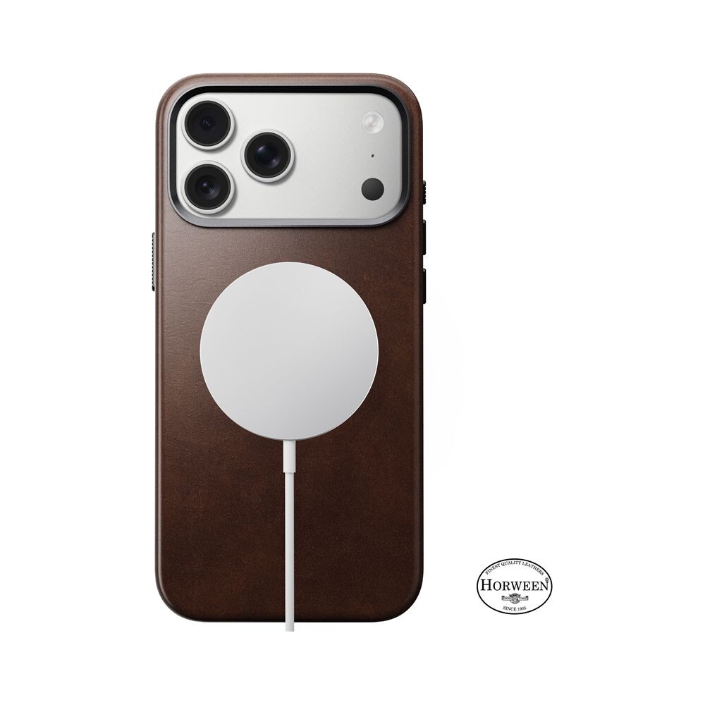 Nomad-Traditional-Leather-Case-Horween-MagSafe-kozeny-kryt-iPhone-17-Pro-Max-Rustic-Brown