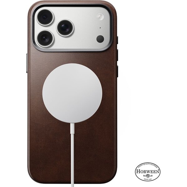 Nomad-Traditional-Leather-Case-Horween-MagSafe-kozeny-kryt-iPhone-17-Pro-Max-Rustic-Brown