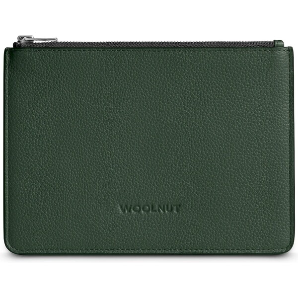 Woolnut-Leather-Pouch-Flat-kozene-pouzdro-tmave-zelene