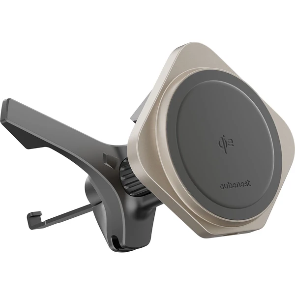 CubeNest SQ1C1 Qi2 (MagSafe) držák do auta s nabíjením titanový - Držáky - Obrázek 46BC000K01