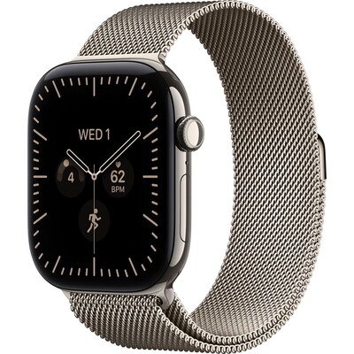 Apple Watch Series 12 Cellular (42mm) Přírodní titan s přírodním milánským tahem