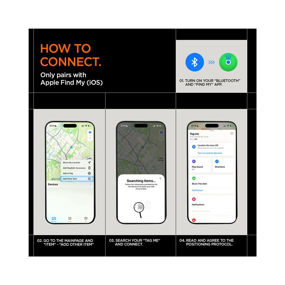 Spigen-Bluetooth-Tracker-TagMe-lokator-s-Apple-Find-My-cerny