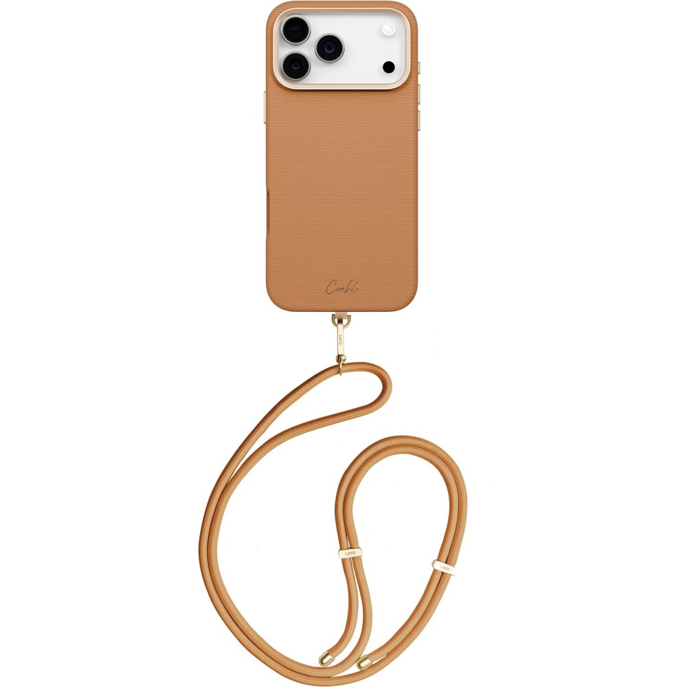 UNIQ-Coehl-Mirelle-MagSafe-kryt-s-poutkem-iPhone-17-Pro-Max-Pecan-Brown