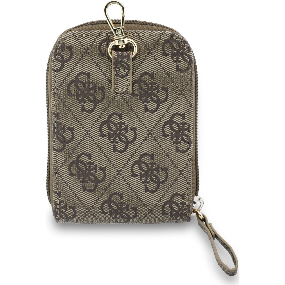 Guess-Crossbody-Popruh-PU-4G-Metal-Logo-Penezenka-hneda