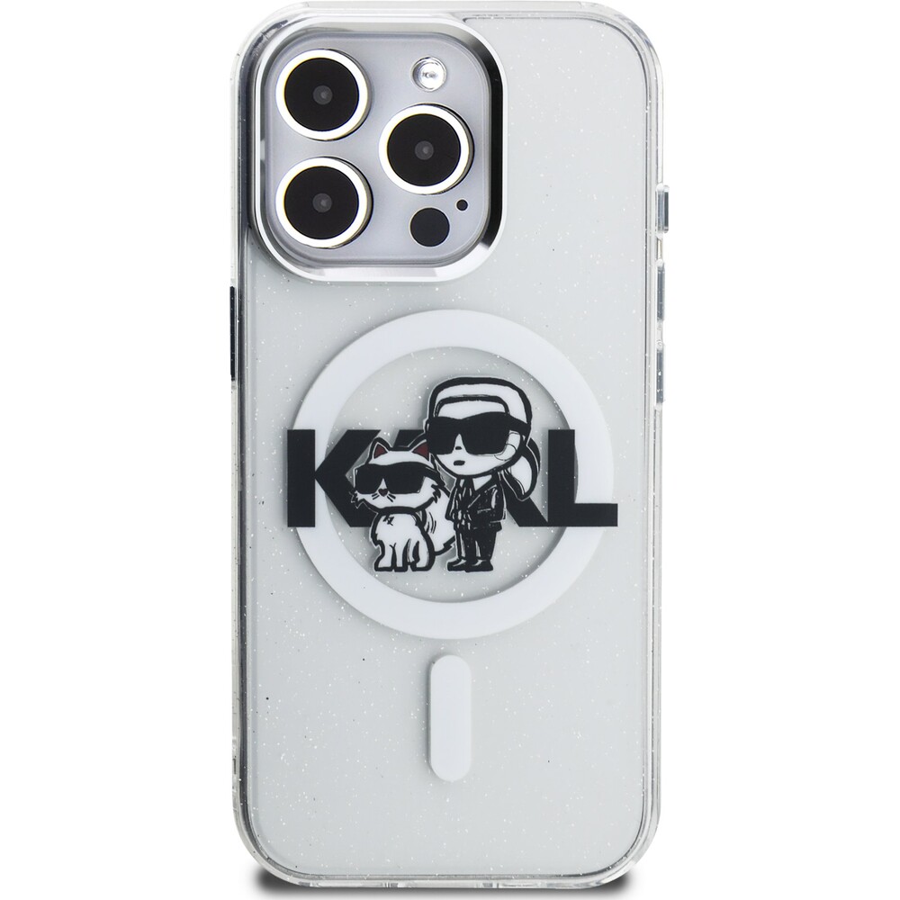 Karl-Lagerfeld-IML-Glitter-Karl-and-Choupette-Sketch-MagSafe-kryt-iPhone-15-Pro-Max-ciry