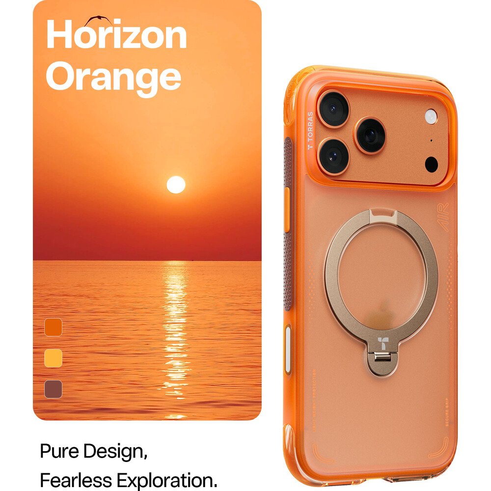Torras-Ostand-Q3-Air-MagSafe-kryt-iPhone-17-Pro-Max-horizon-orange