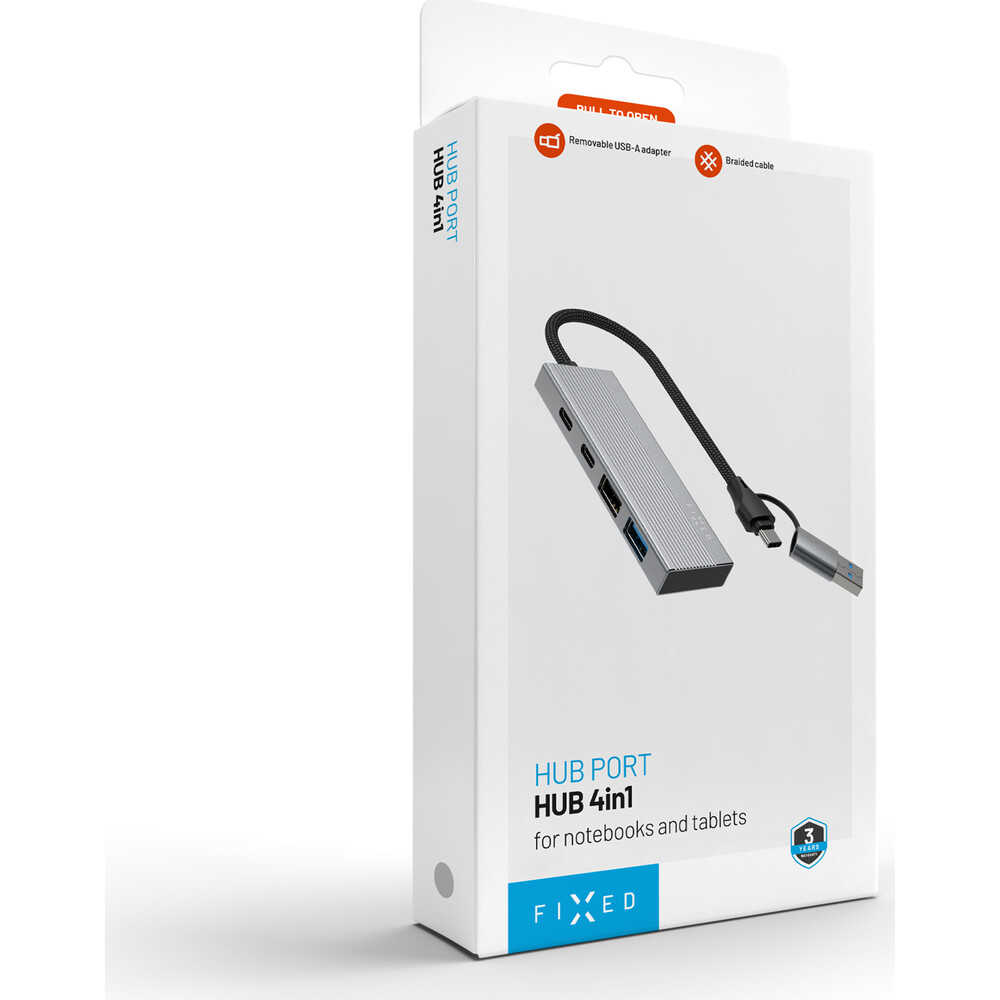 FIXED-4-portovy-hlinikovy-USB-C-HUB-Port-s-USB-A-adapterem-vesmirne-sedy