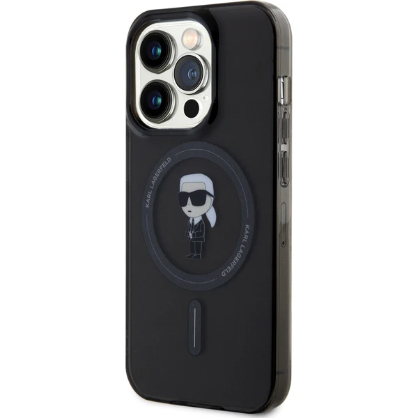 Karl Lagerfeld IML Ikonik MagSafe Kryt iPhone 15 Pro černý - Pouzdra - Obrázek 47X4000701