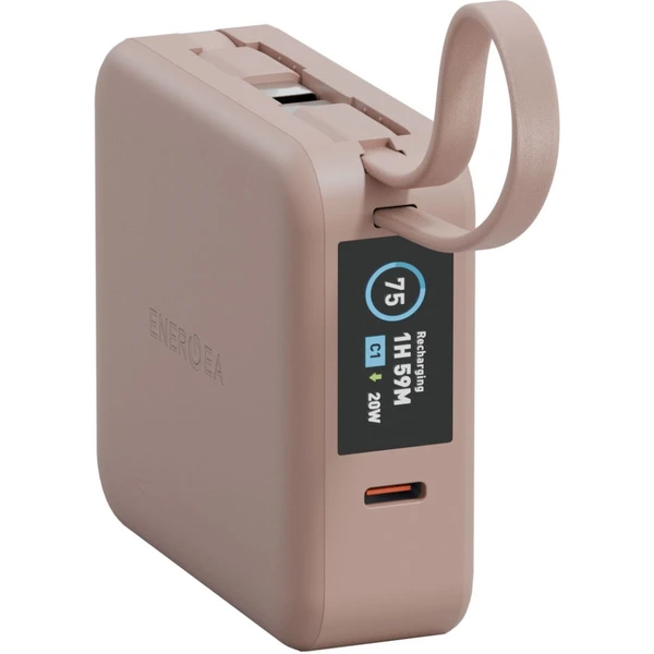 ENERGEA MagPac Mini Plus MagSafe powerbanka s kabelem, 10000mAh, růžová - Powerbanky - Obrázek 48122b56a0c34a63bdb0ffc8a598e1df