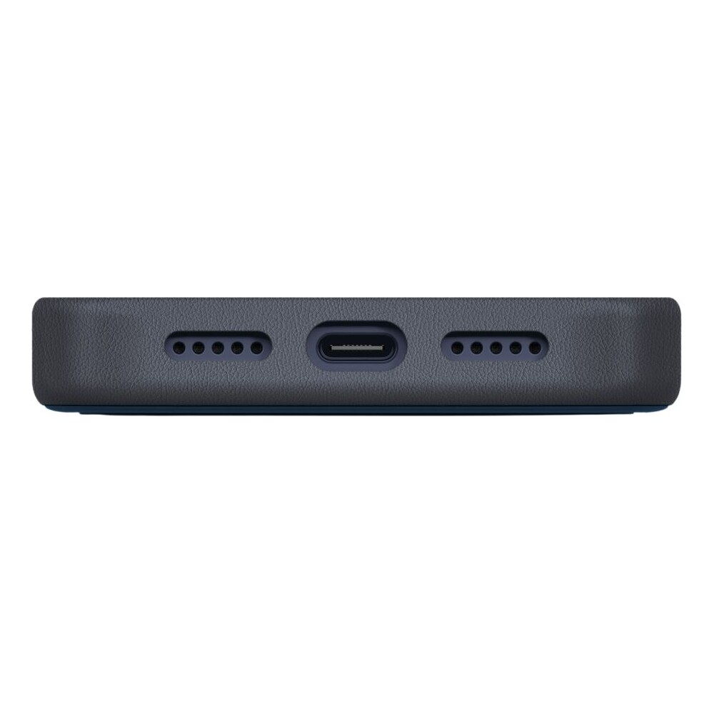 UNIQ-Lyden-DS-Premium-Leatherette-MagClick-MagSafe-kryt-iPhone-17-Pro-Steel-Blue