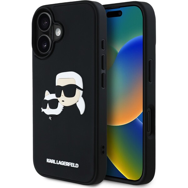 Karl-Lagerfeld-3D-Rubber-Double-Heads-kryt-iPhone-16-cerny