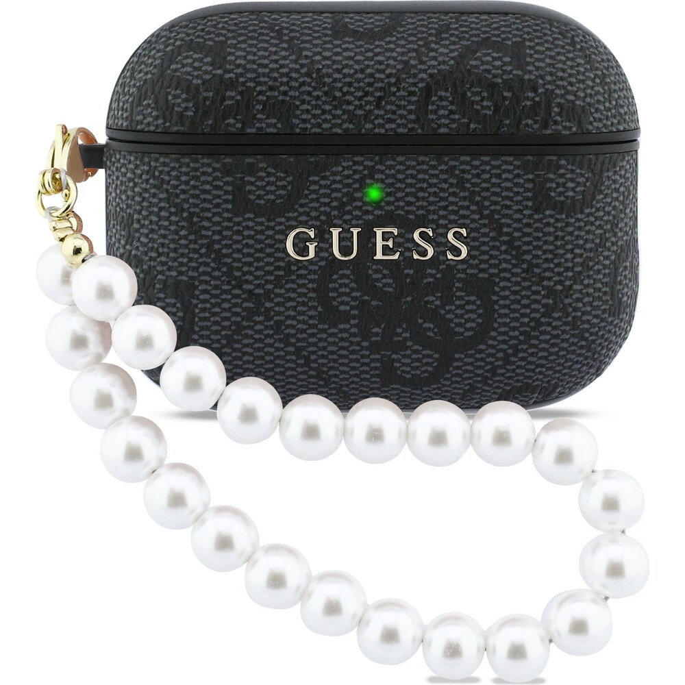 Guess-PU-4G-Classic-Logo-Pearl-Strap-pouzdro-AirPods-Pro-3-cerne
