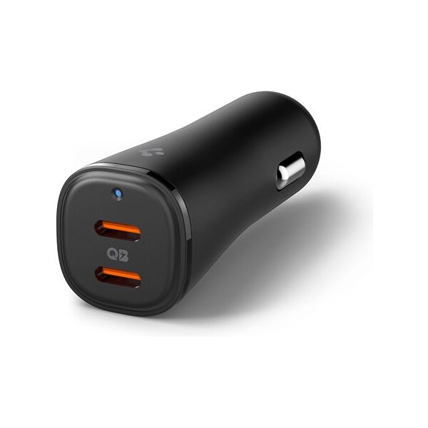 Spigen-Essential-50W-nabijecka-do-auta-cerna