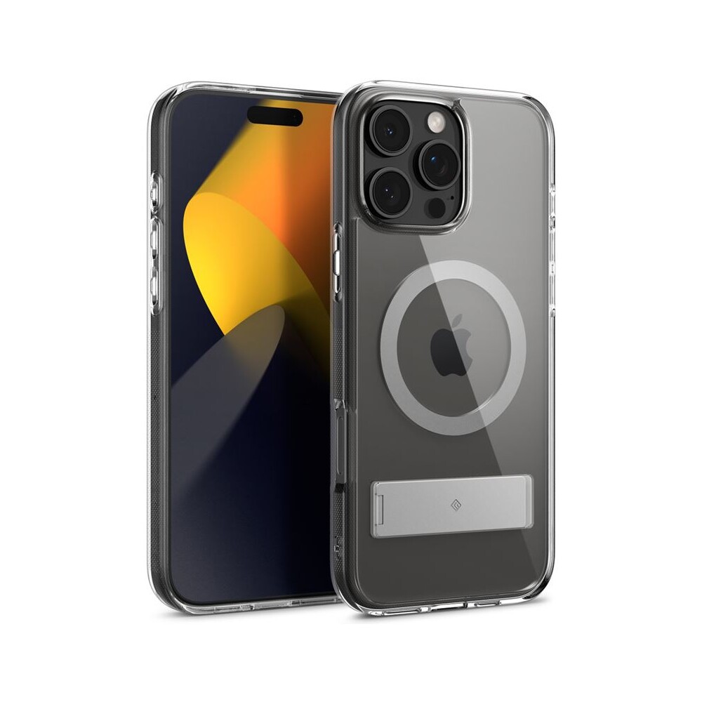Spigen-Caseology-Capella-MagSafe-Kickstand-kryt-iPhone-16-Pro-clear-gray