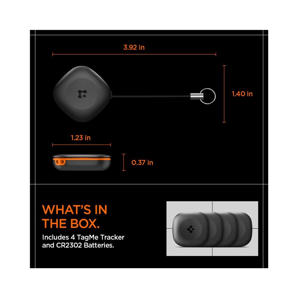 Spigen-Bluetooth-Tracker-TagMe-lokator-s-Apple-Find-My-cerny