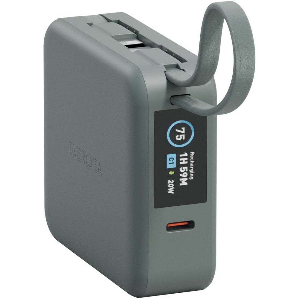 ENERGEA-MagPac-Mini-Plus-MagSafe-powerbanka-s-kabelem-10000mAh-sedozelena