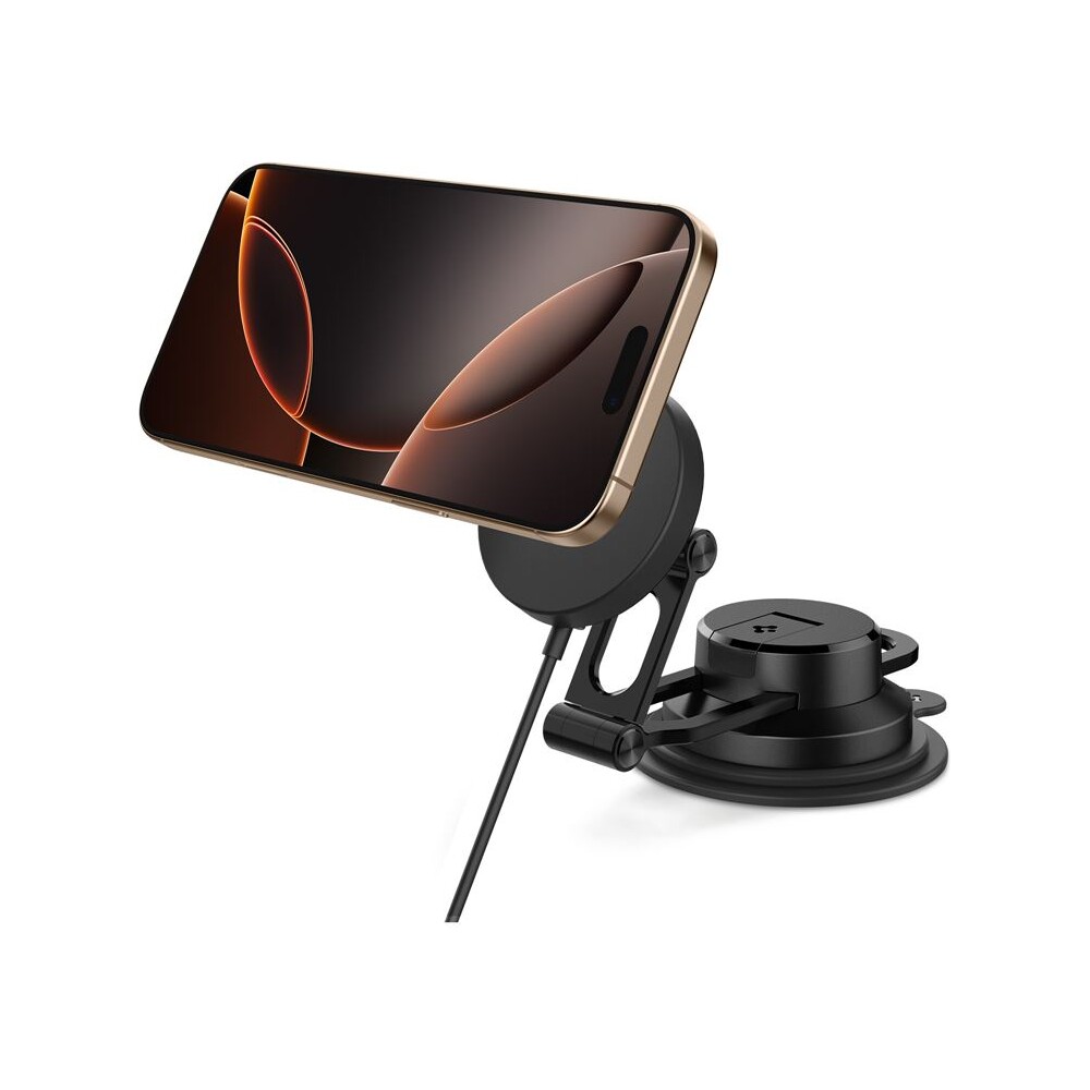 Spigen-OneTap-Pro-4-Dashboard-Windshield-Qi2-MagSafe-drzak-na-sklo-palubovku-s-nabijenim-cerny