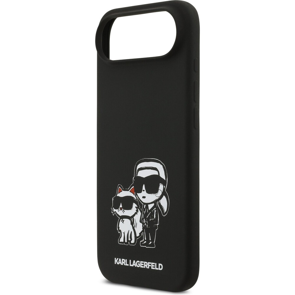 Karl-Lagerfeld-Liquid-Silicone-K-CH-Sketch-MagSafe-kryt-iPhone-Air-cerny