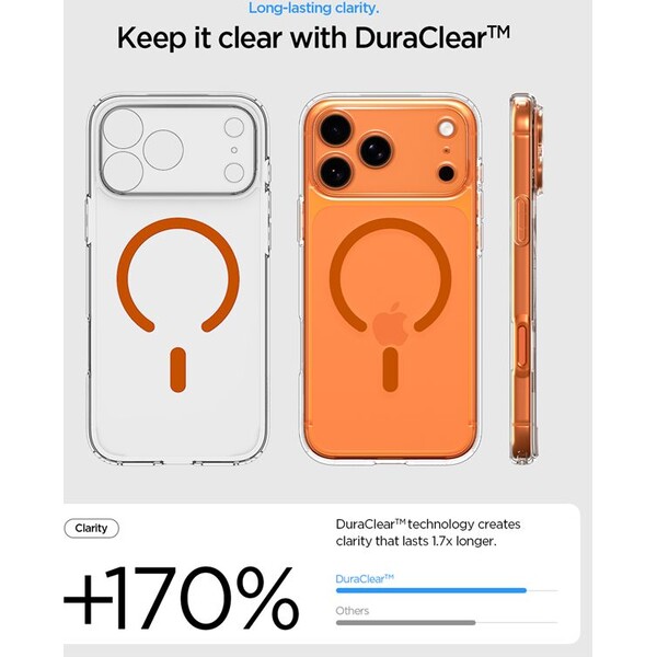 Spigen-Ultra-Hybrid-MagSafe-kryt-iPhone-17-Pro-clear-orange