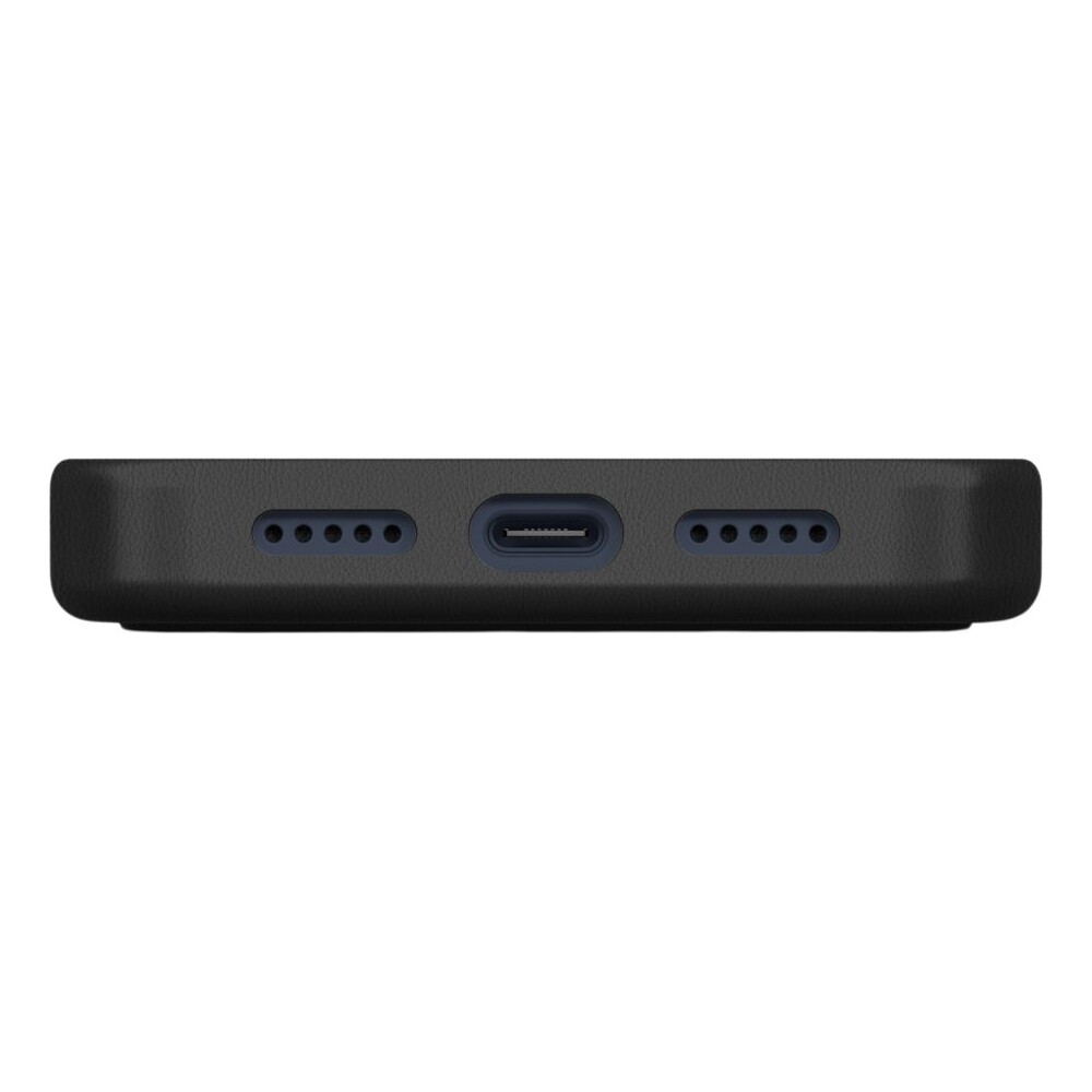 UNIQ-Lyden-Premium-Leatherette-MagClick-MagSafe-kryt-iPhone-17-Pro-Dallas-Black