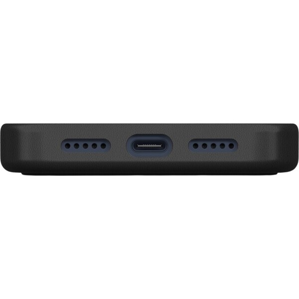 UNIQ-Lyden-Premium-Leatherette-MagClick-MagSafe-kryt-iPhone-17-Pro-Dallas-Black