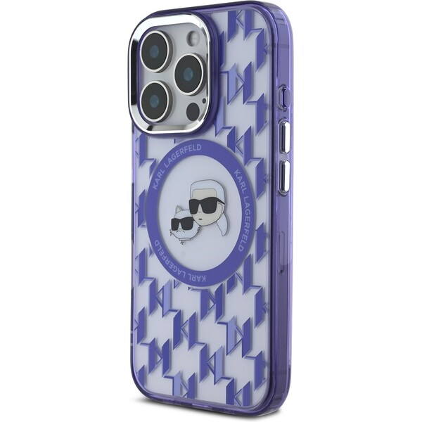 Karl-Lagerfeld-IML-Monogram-K-CH-Heads-MagSafe-kryt-pro-iPhone-16-Pro-Max-fialovy