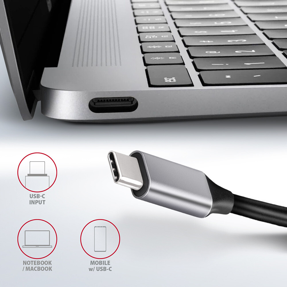 AXAGON-USB-hub-3x-USB-A-HDMI-RJ-45-kabel-USB-C