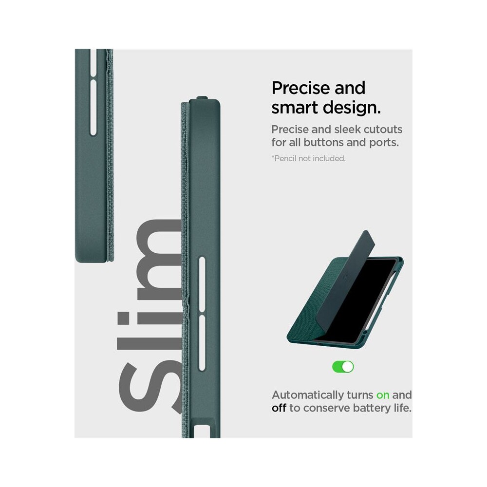 Spigen-Urban-Fit-pouzdro-iPad-Pro-11-2025-pulnocne-zelene