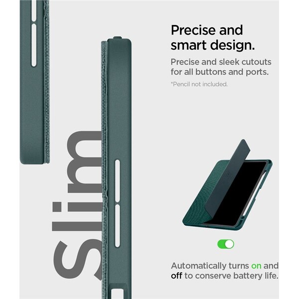 Spigen-Urban-Fit-pouzdro-iPad-Pro-11-2025-pulnocne-zelene