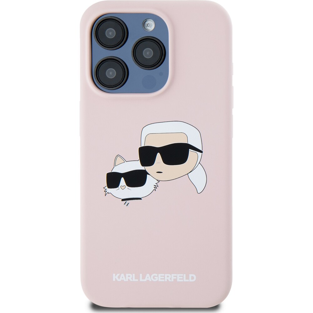 Karl-Lagerfeld-Liquid-Silicone-Double-Heads-Magsafe-zadni-kryt-iPhone-15-Pro-Max-ruzovy