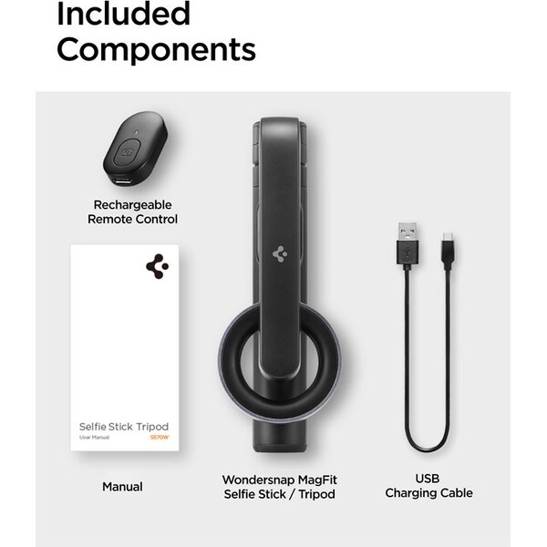 Spigen-MagSafe-Tripod-Selfie-Stick-cerna