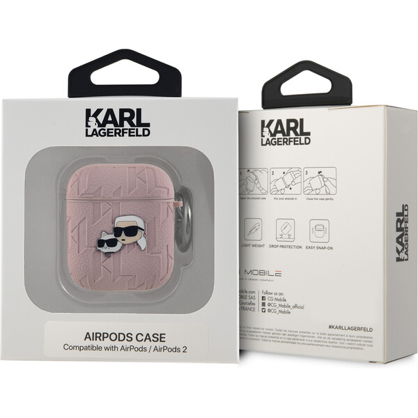 Karl-Lagerfeld-PU-Embossed-Karl-and-Choupette-Heads-pouzdro-AirPods-1-2-ruzove