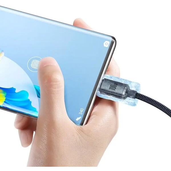 Baseus-Crystal-Shine-USB-A-USB-C-napajeci-kabel-100W-1-2m-cerny