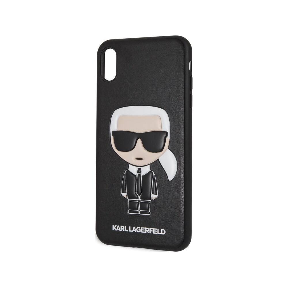 Karl-Lagerfeld-Ikonik-TPU-pouzdro-iPhone-XS-Max-cerne