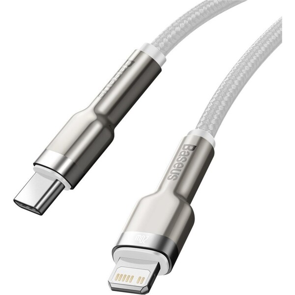 Baseus-Cafule-USB-C-Lightning-napajeci-kabel-20W-2m-bily
